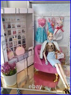 12 Doll Diorama-Walk in Closet/ Boutique Poppy Parker, Barbie, Fashion Royalty