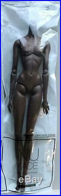 12 Nu Face 3.0 Dark A-Tone Skin Tone Articulated Body with Removable HandsNIP