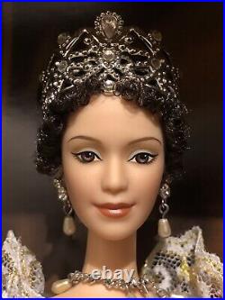 2005 Empress Josephine Barbie Doll Royalty Velvet Robe Crown NO COVER BOX