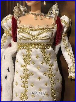 2005 Empress Josephine Barbie Doll Royalty Velvet Robe Crown NO COVER BOX