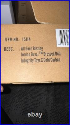 All Guns Blazing Jordan Duval Dressed Doll Integrity Toys X Cold Carbon NRFB