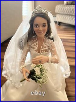 Ashton Drake Princess Catherine Royal Elegance Bride Porcelain Doll Box CoA