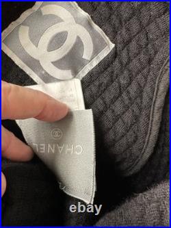 Chanel Vintage 2002 Black Sport Logo Bomber Jacket 34 36 38 2 4 Coat Top Y2K S M