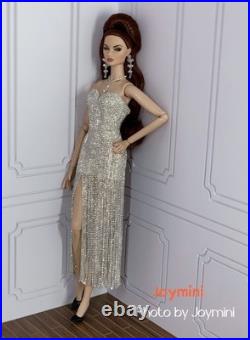 Doll Dress Jewelry For Fashion Royalty Poppy Parker Nuface Muses Doll Outfit 1/6