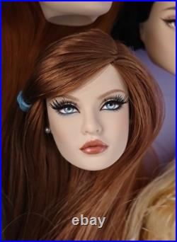 DollyVerve OOAK Repaint Fashion Royalty Nu Face Rayna Custom Art Doll Head