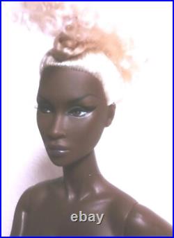 Fashion Royalty Divining Beauty Adele Makeda Nu Face Nude Doll Stand Nib