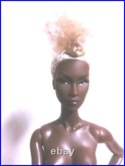Fashion Royalty Divining Beauty Adele Makeda Nu Face Nude Doll Stand Nib