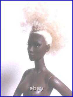 Fashion Royalty Divining Beauty Adele Makeda Nu Face Nude Doll Stand Nib