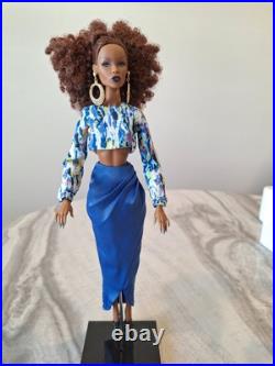 Fashion Royalty Doll Fashions! Royal Blue Evening Skirt And Multi Color Evening