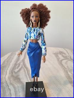 Fashion Royalty Doll Fashions! Royal Blue Evening Skirt And Multi Color Evening