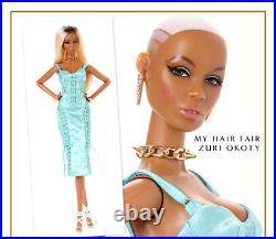Fashion Royalty My Fair Hair Zuri Okoty Integrity Nude doll Only! New