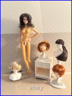 Fashion Royalty Nude Wig doll Veronique Perrin The New Versailles with 5 Wigs Fashion Royalty Nude Wig doll Veronique Perrin The New Versailles with 5 Wigs