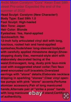 INTEGRITY Arctic Moon Coralynn Cora Kwan Dressed Doll East 59th FASHION ROYALTY