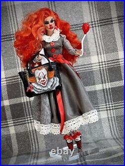 INTEGRITY TOYS FASHION ROYALTY TRIXIE MATTEL Base Ooak Pennywise Inspired 12