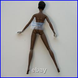 Integrity Fashion Royalty Socialite Cafe Adele Modern Muse DOLL NUDE Black AA FR