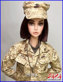 Integrity Toys Ooak Repainted Rerooted Fashion Royalty Poppy Parker Barbie Doll