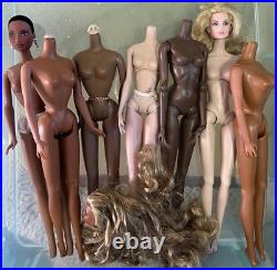 Lot of INTEGRITY TOYS FASHION ROYALTY DOLL BODIES. Damaged