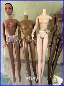 Lot of INTEGRITY TOYS FASHION ROYALTY DOLL BODIES. Damaged