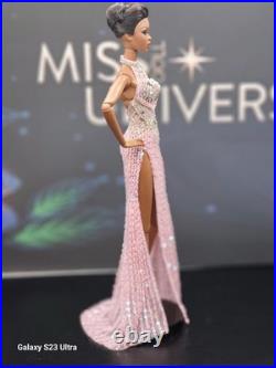 OOAK Fashion Royalty Fully Beaded Pink Gown. Fits Most 11 1/2 To 12 Dolls OOAK Fashion Royalty Fully Beaded Pink Gown. Fits Most 11 1/2 To 12 Dolls