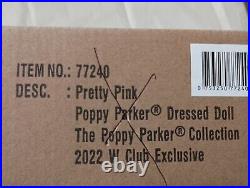 Poppy Parker Pretty Pink nude doll only, stand W Club Exclusive 2022