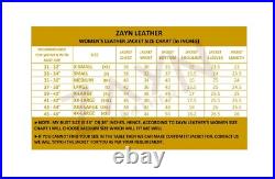Women's Genuine Lambskin Leather Vintage Motorcycle Jacket Rub Off Faded Coat